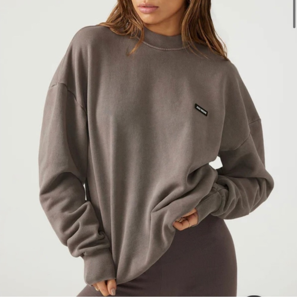 JOAH BROWN Classic Crew Pullover Peppercorn French Terry